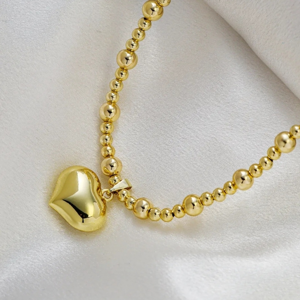 Radiant Gold Heart Necklace